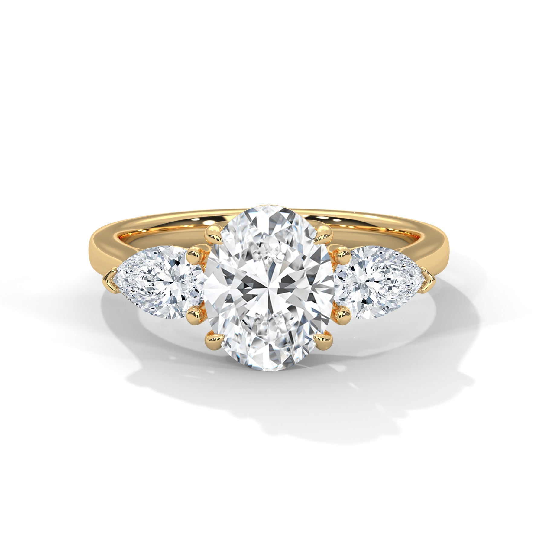14K Yellow Gold 18K Yellow Gold Oval