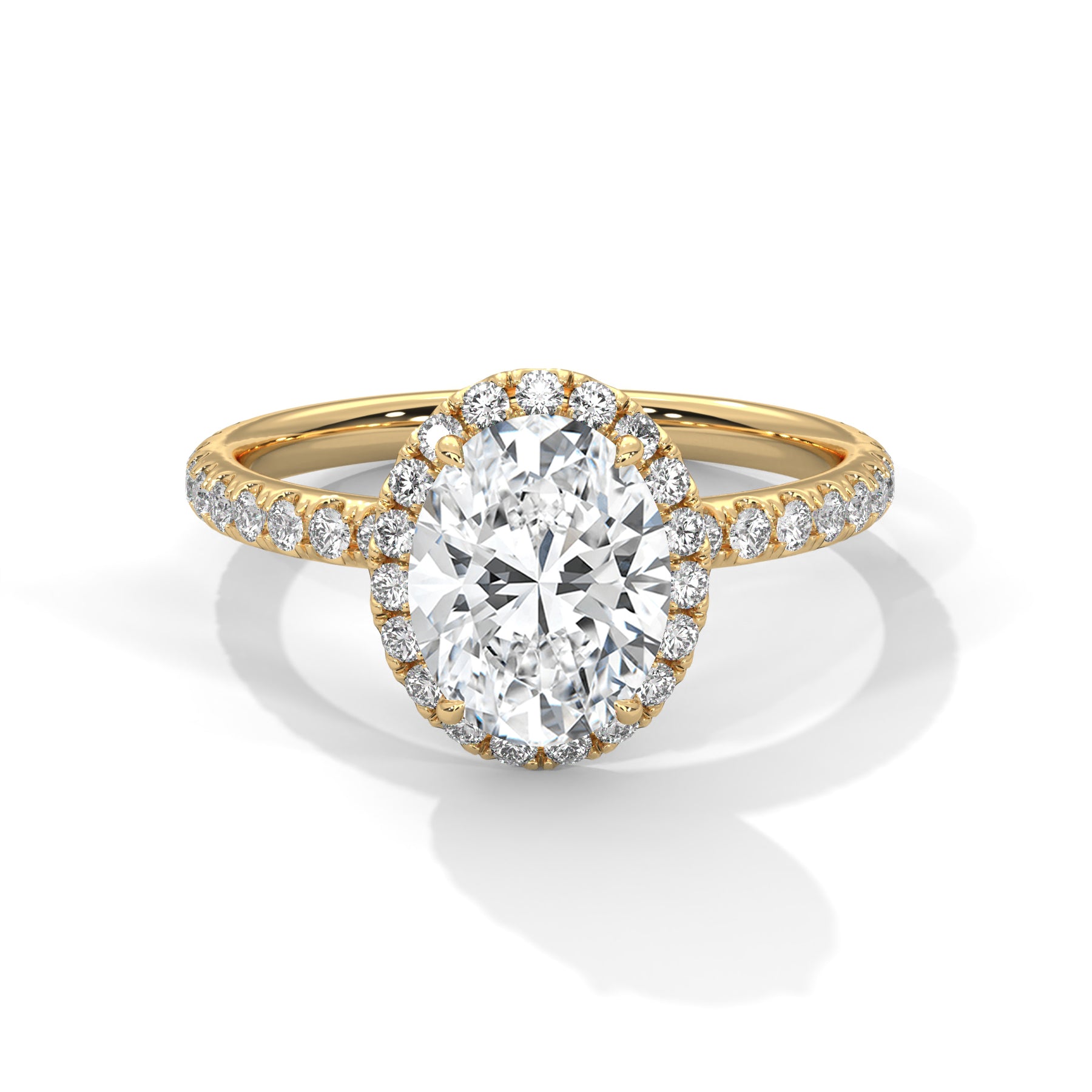 14K Yellow Gold 18K Yellow Gold Oval