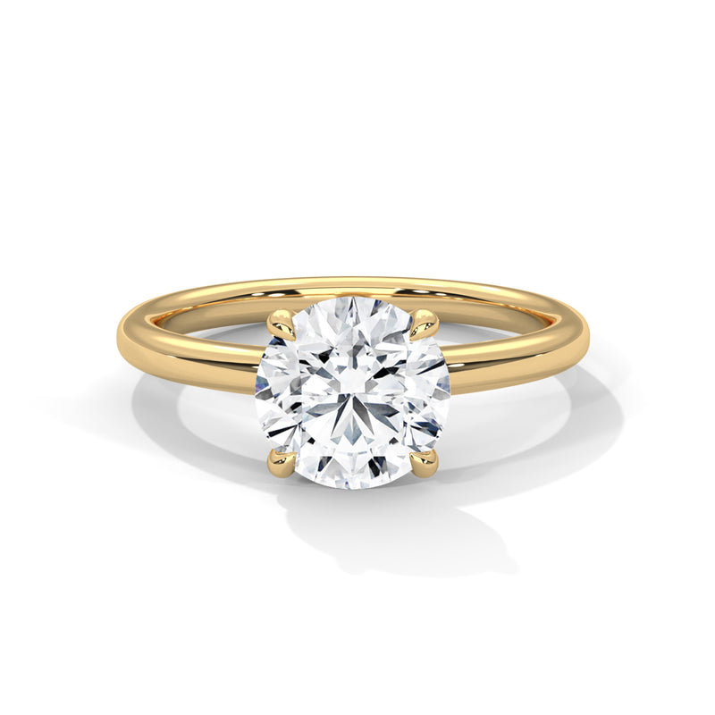 14K Yellow Gold 18K Yellow Gold Round