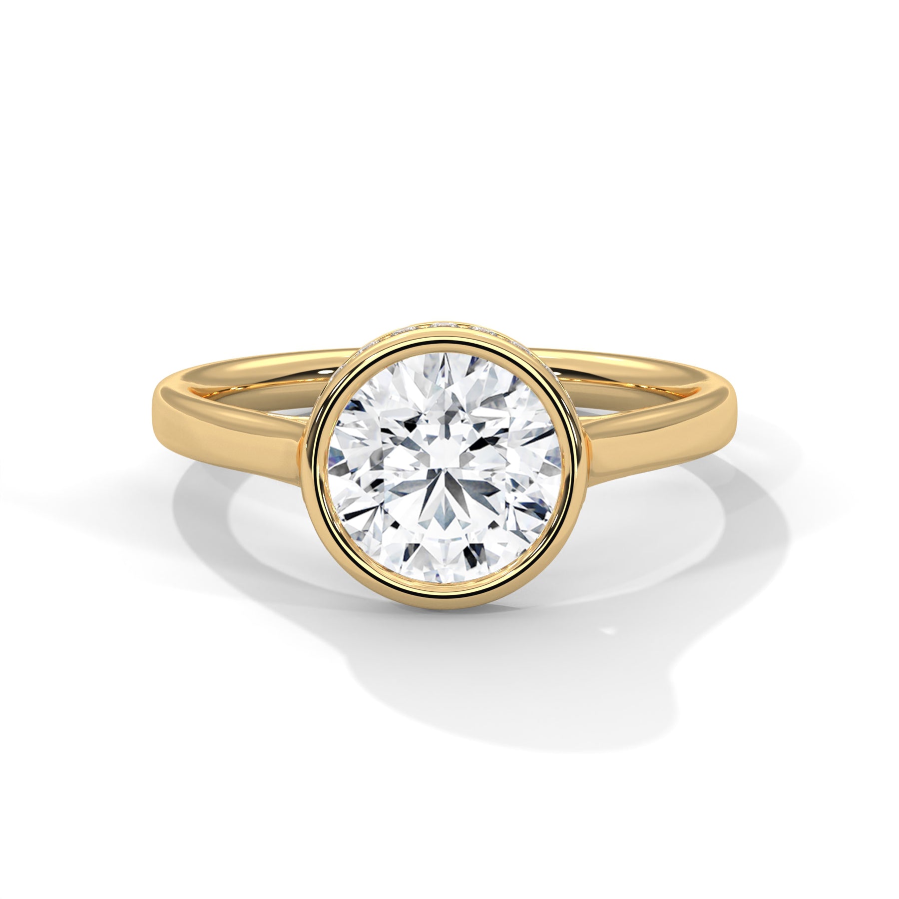 14K Yellow Gold 18K Yellow Gold Round