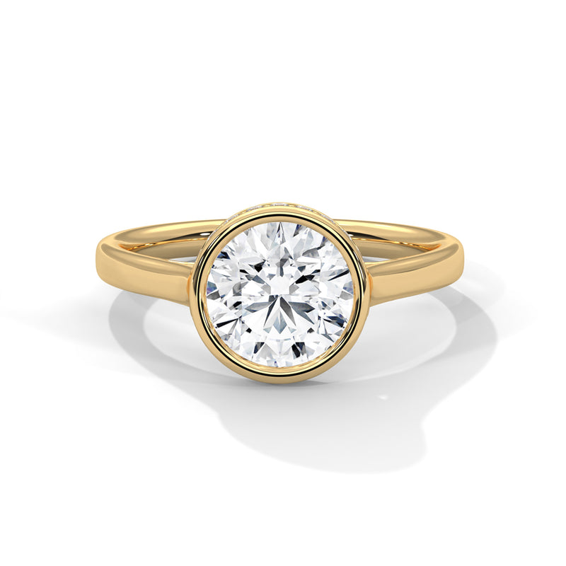 14K Yellow Gold 18K Yellow Gold Round