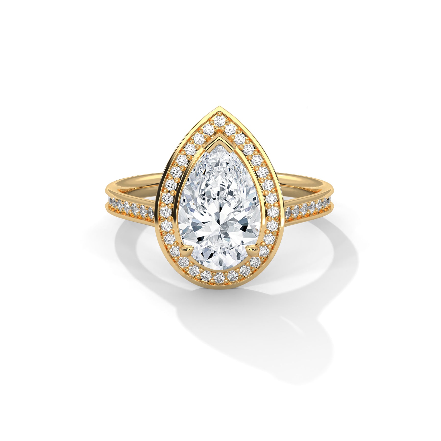 14K Yellow Gold 18K Yellow Gold Pear