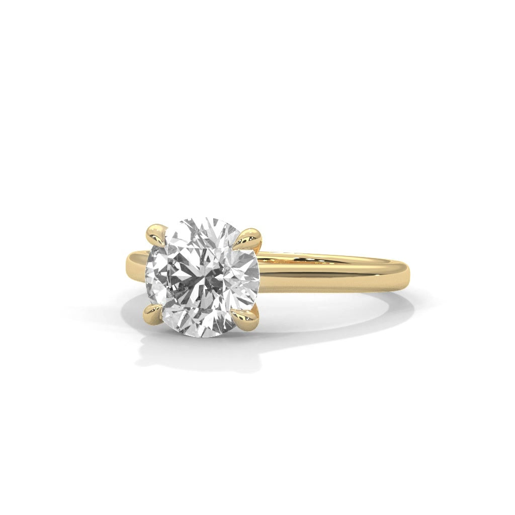 14K Yellow Gold 18K Yellow Gold Round