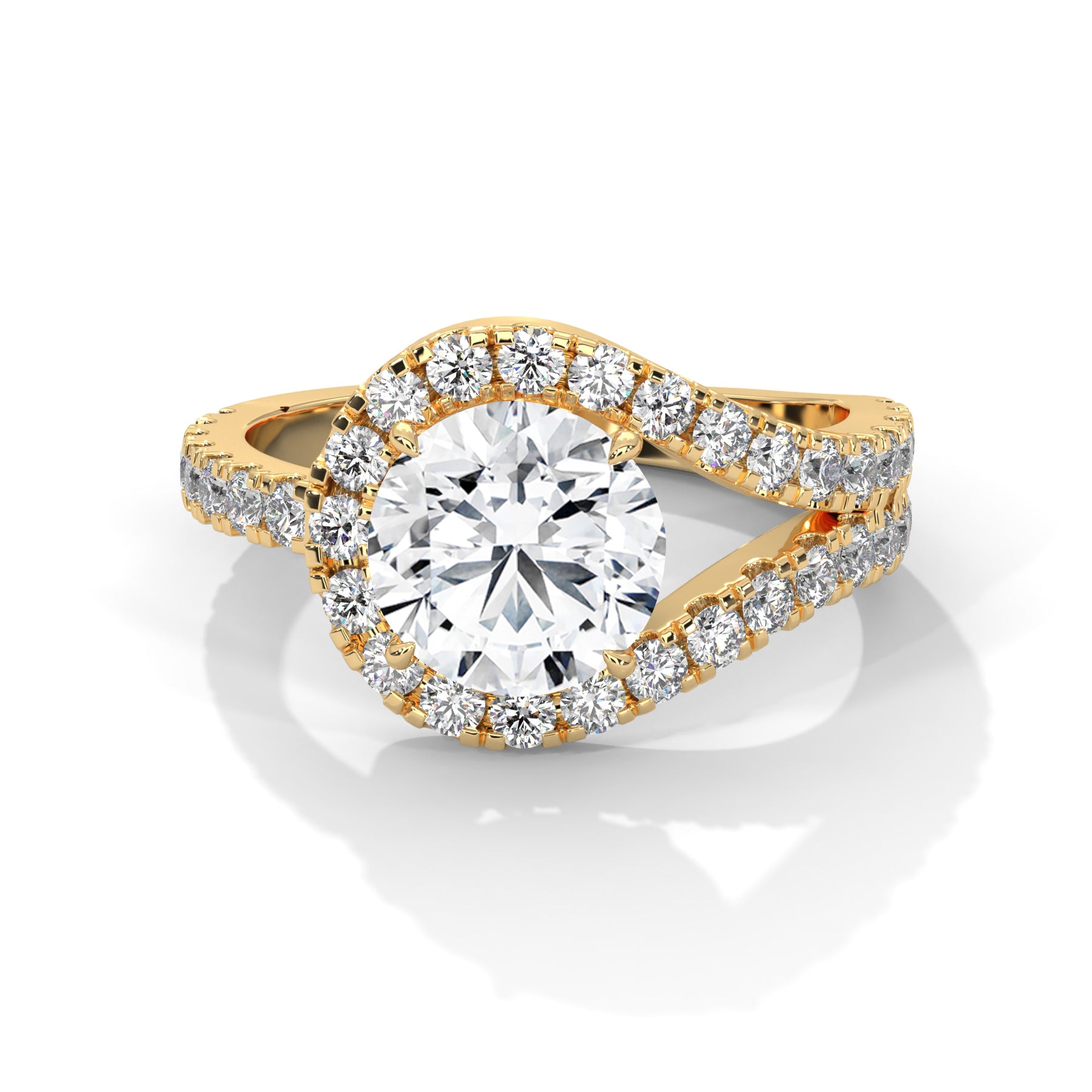 14K Yellow Gold 18K Yellow Gold Round