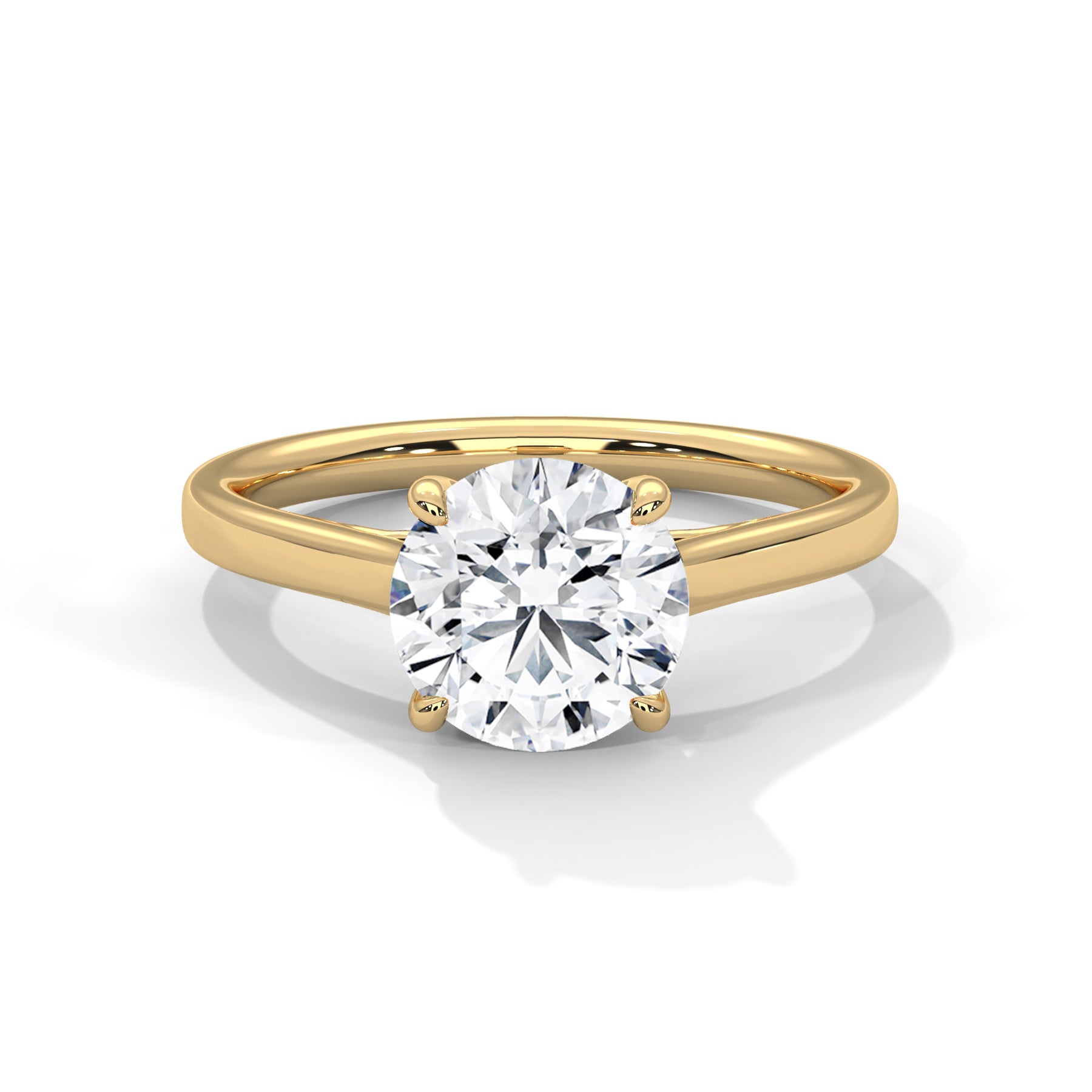 14K Yellow Gold 18K Yellow Gold Round