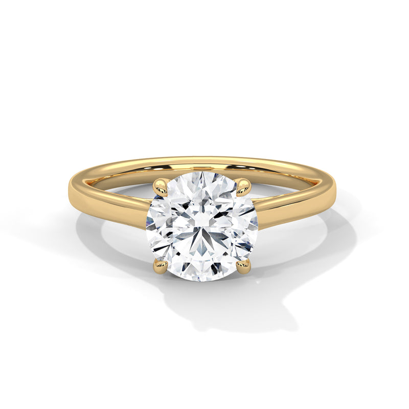 14K Yellow Gold 18K Yellow Gold Round