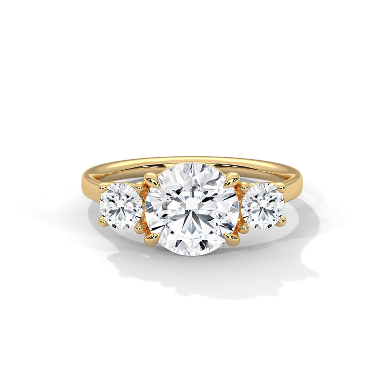 14K Yellow Gold 18K Yellow Gold Round