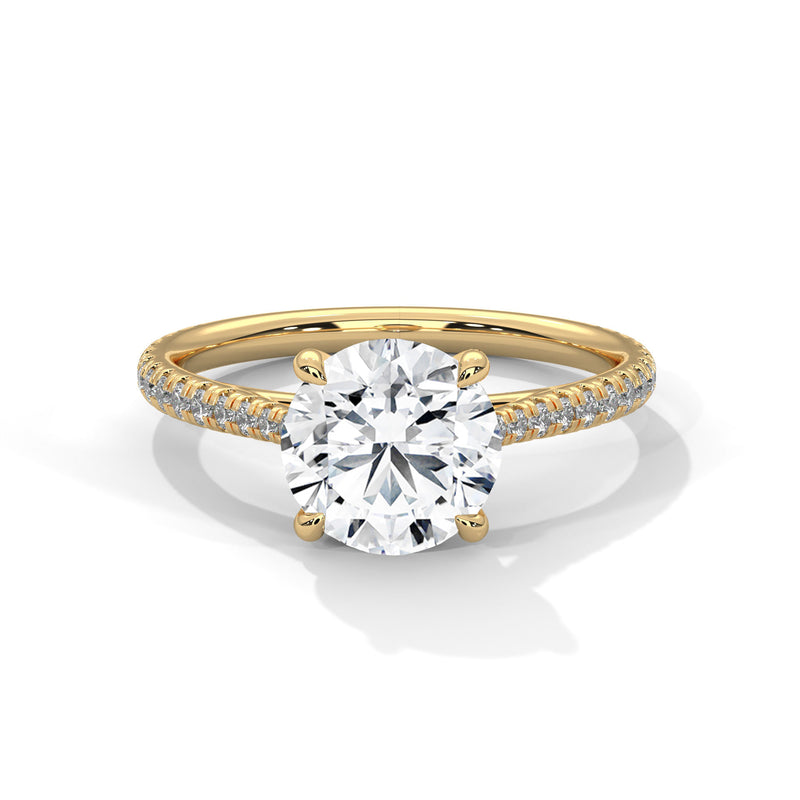 14K Yellow Gold 18K Yellow Gold Round