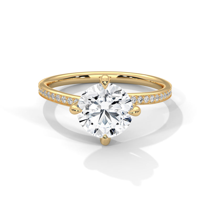 14K Yellow Gold 18K Yellow Gold Round