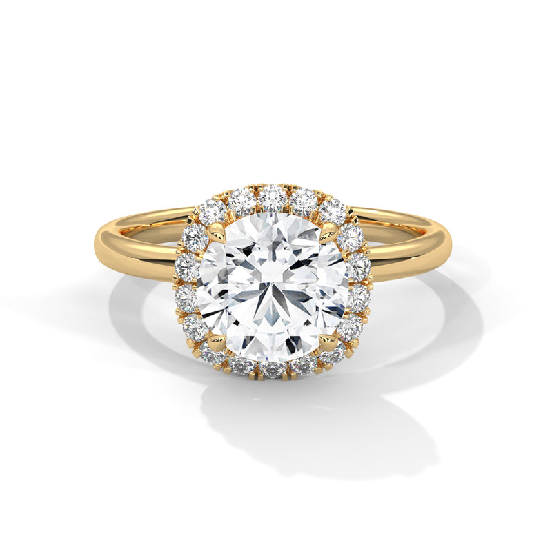 14K Yellow Gold 18K Yellow Gold Round