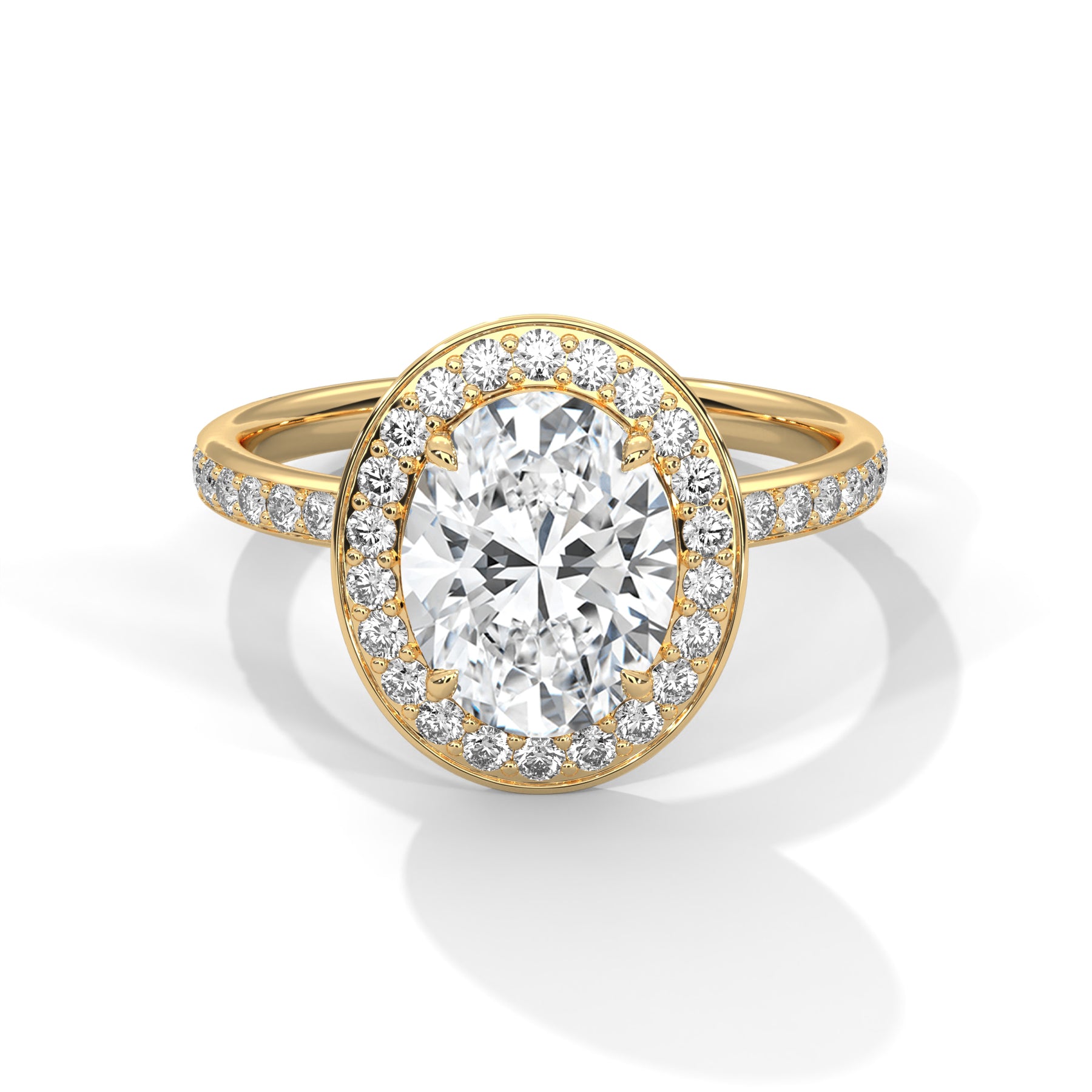 14K Yellow Gold 18K Yellow Gold Oval