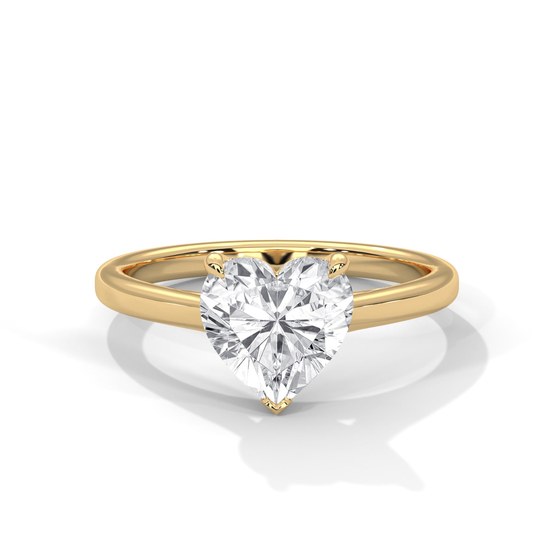 14K Yellow Gold 18K Yellow Gold Heart