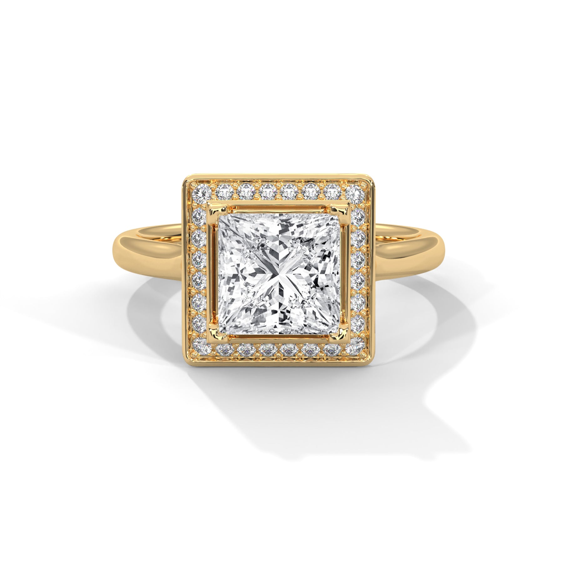 14K Yellow Gold 18K Yellow Gold Princess