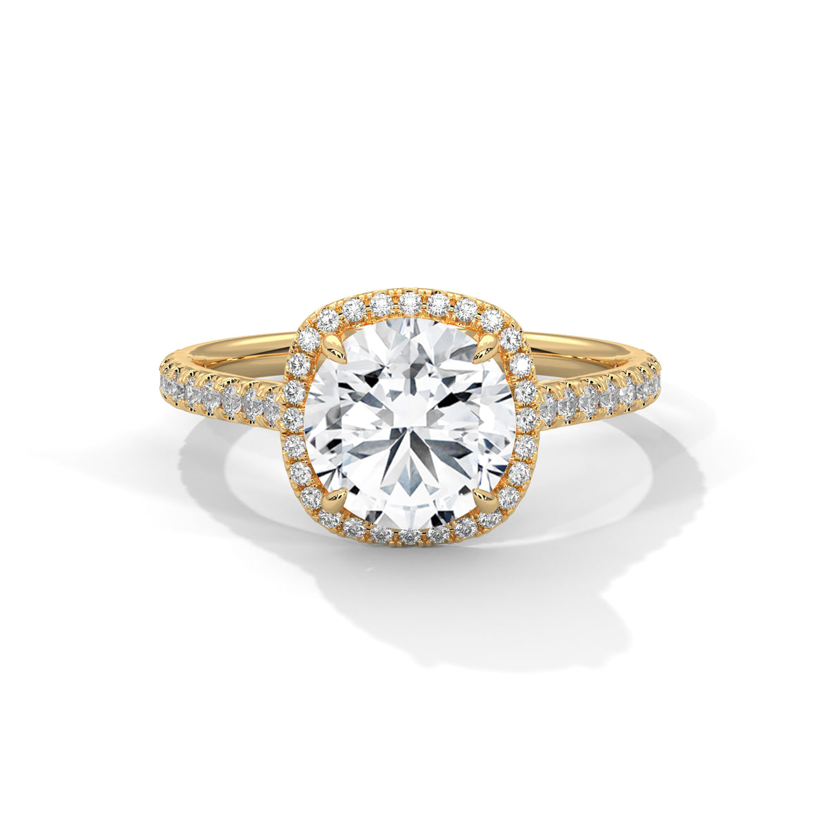 14K Yellow Gold 18K Yellow Gold Round