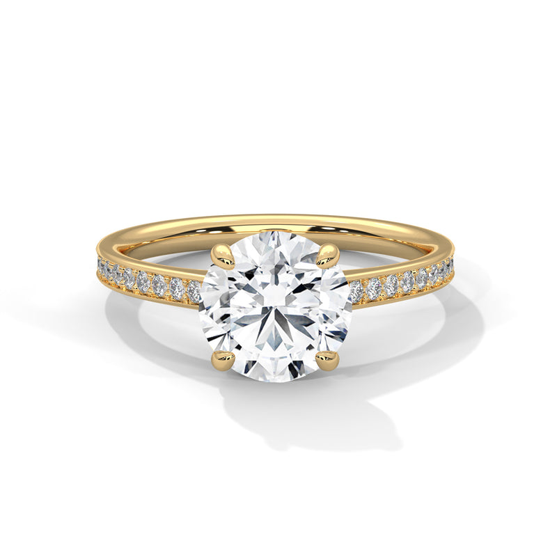 14K Yellow Gold 18K Yellow Gold Round