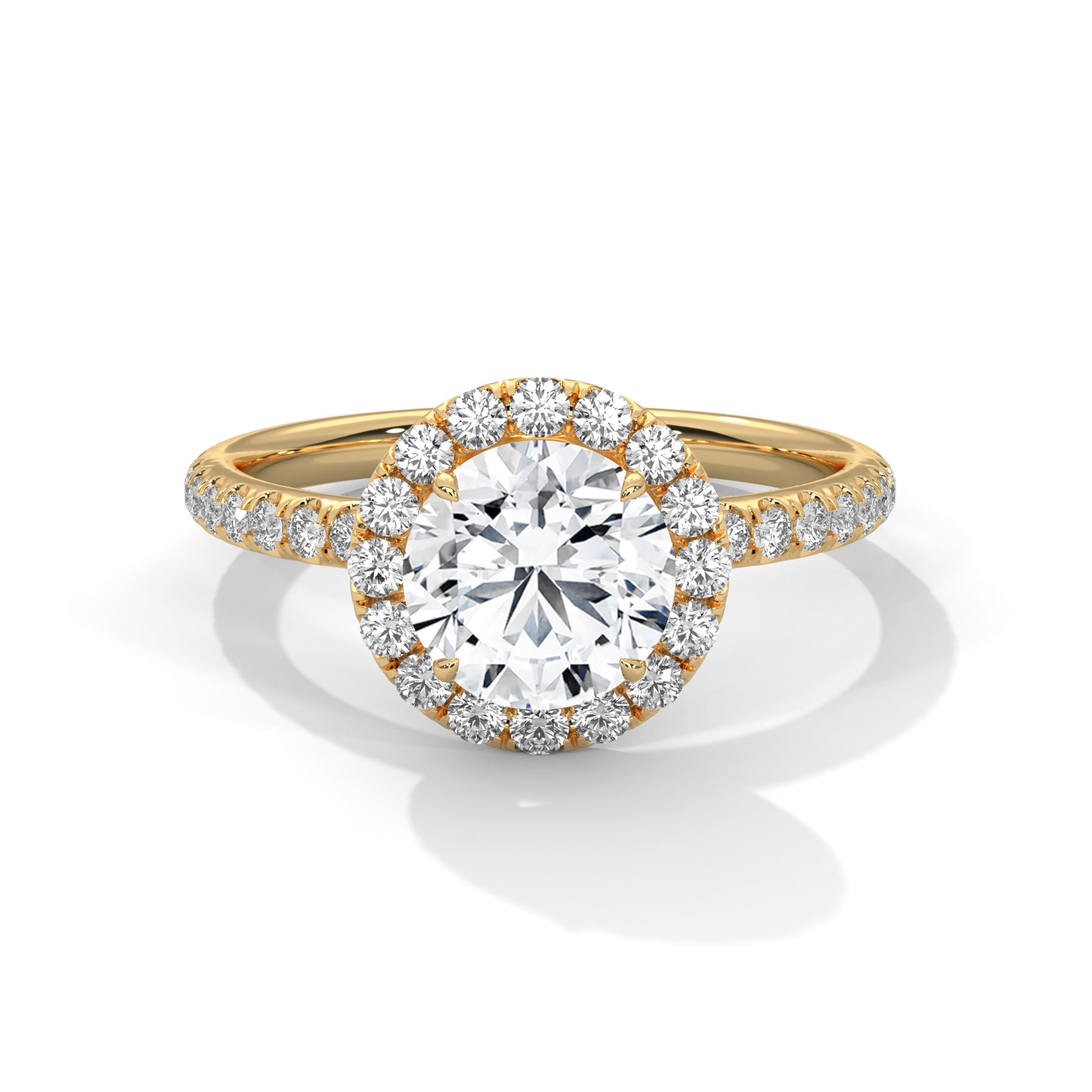 14K Yellow Gold 18K Yellow Gold Round