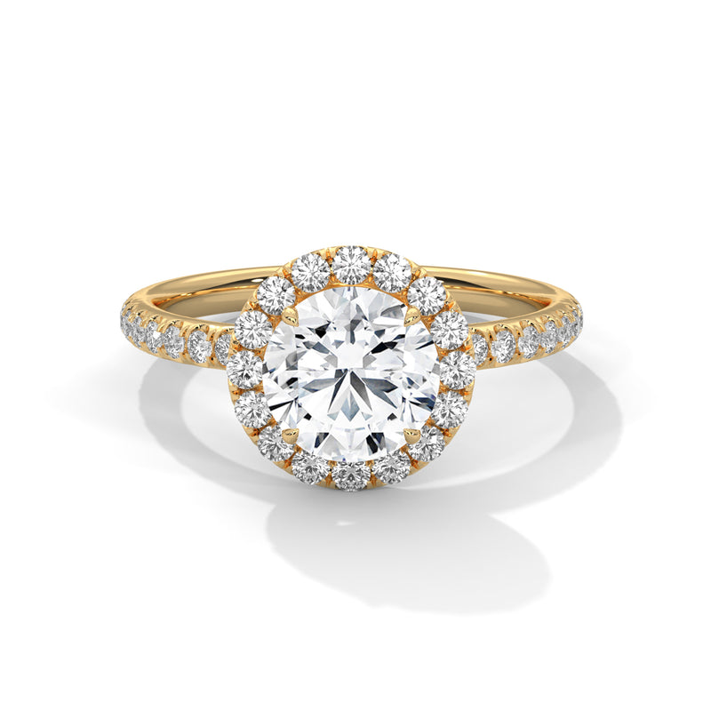 14K Yellow Gold 18K Yellow Gold Round
