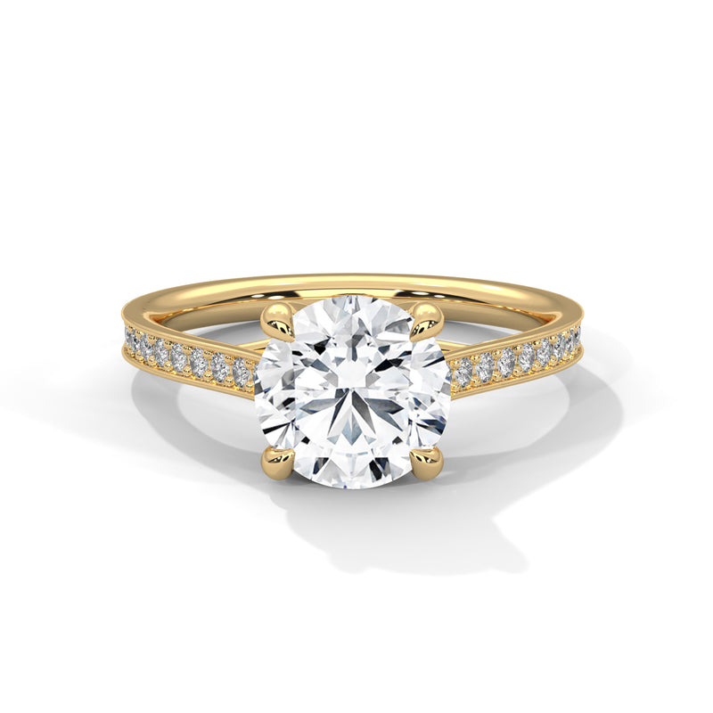 14K Yellow Gold 18K Yellow Gold Round