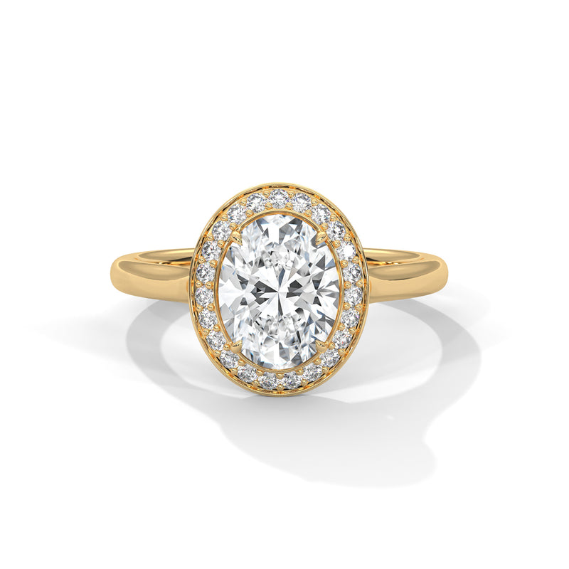14K Yellow Gold 18K Yellow Gold Oval