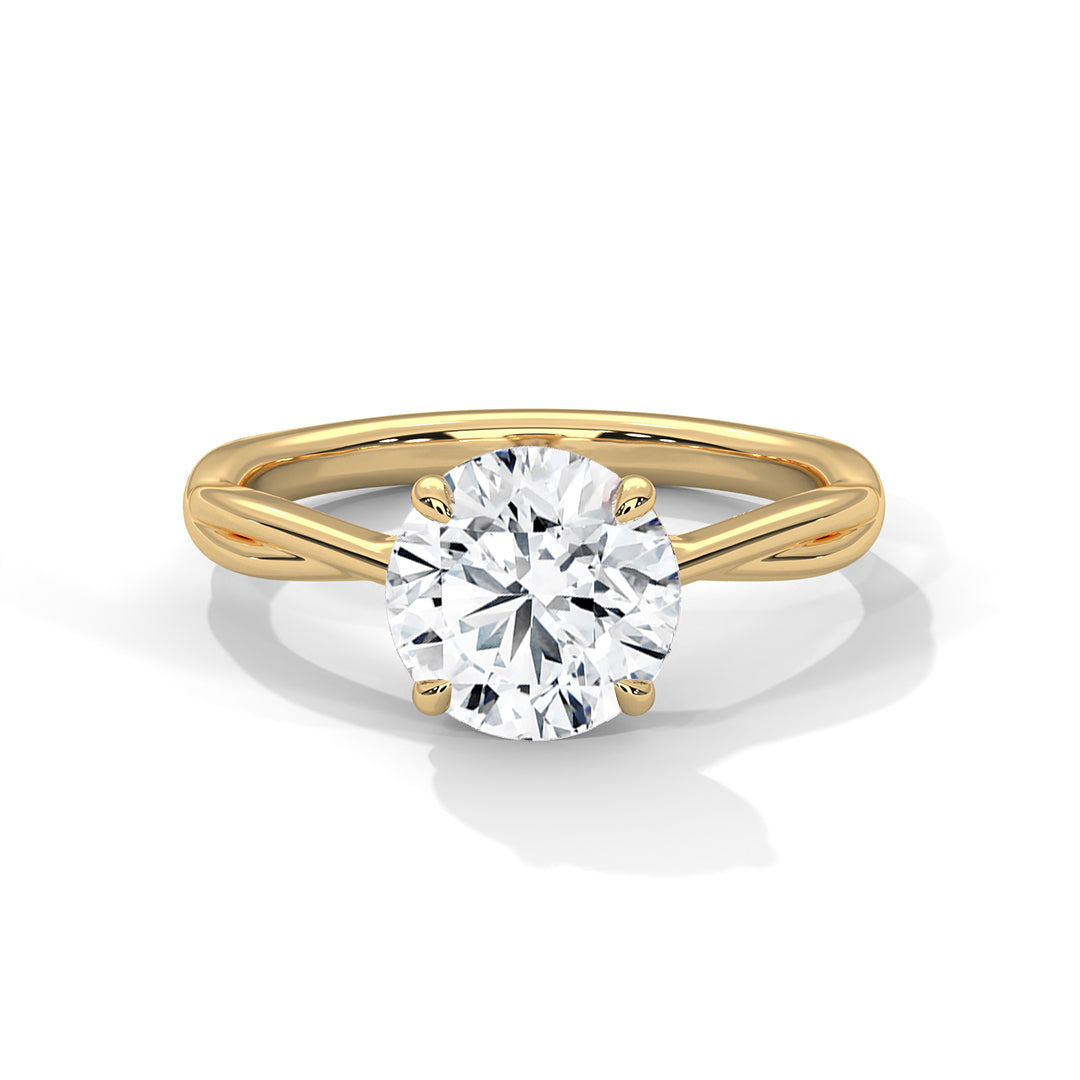 14K Yellow Gold 18K Yellow Gold Round
