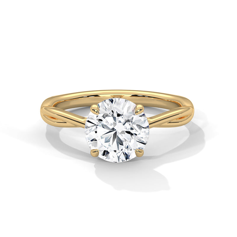 14K Yellow Gold 18K Yellow Gold Round