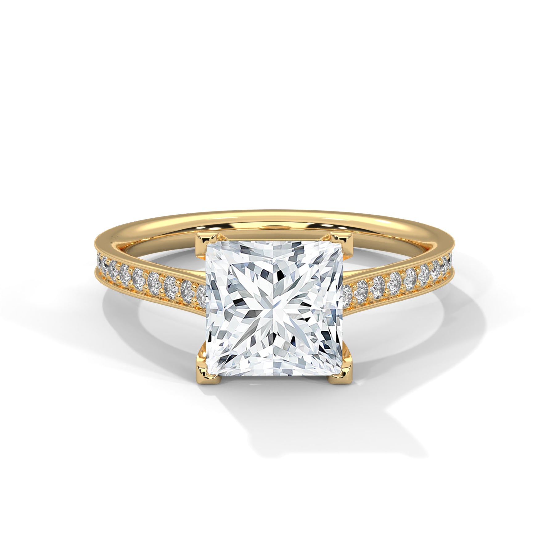 14K Yellow Gold 18K Yellow Gold Princess