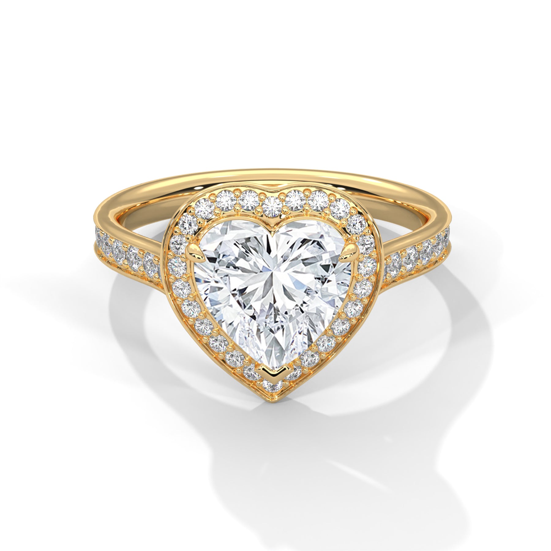 14K Yellow Gold 18K Yellow Gold Heart