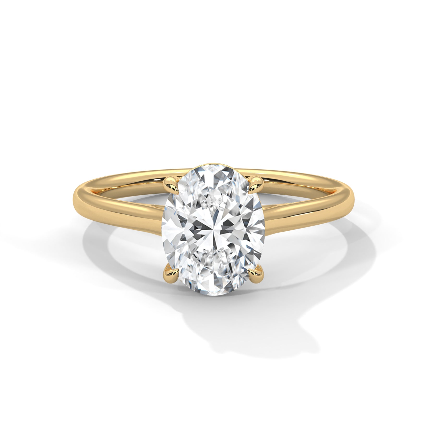 14K Yellow Gold 18K Yellow Gold Oval