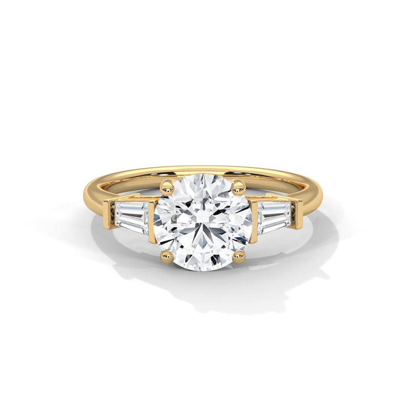 14K Yellow Gold 18K Yellow Gold Round