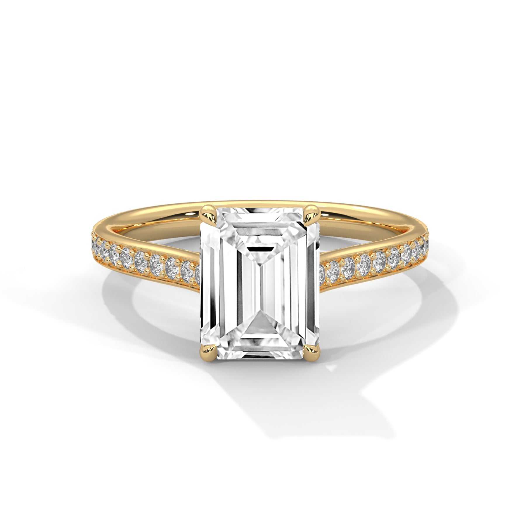 14K Yellow Gold 18K Yellow Gold Emerald
