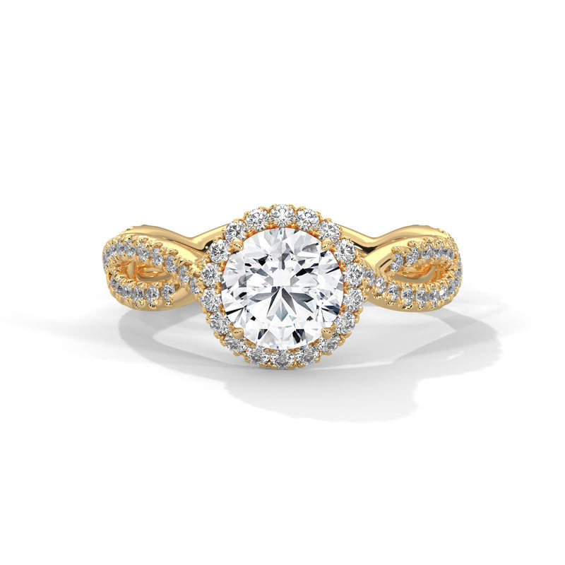 14K Yellow Gold 18K Yellow Gold Round