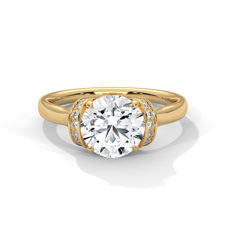 14K Yellow Gold 18K Yellow Gold Round