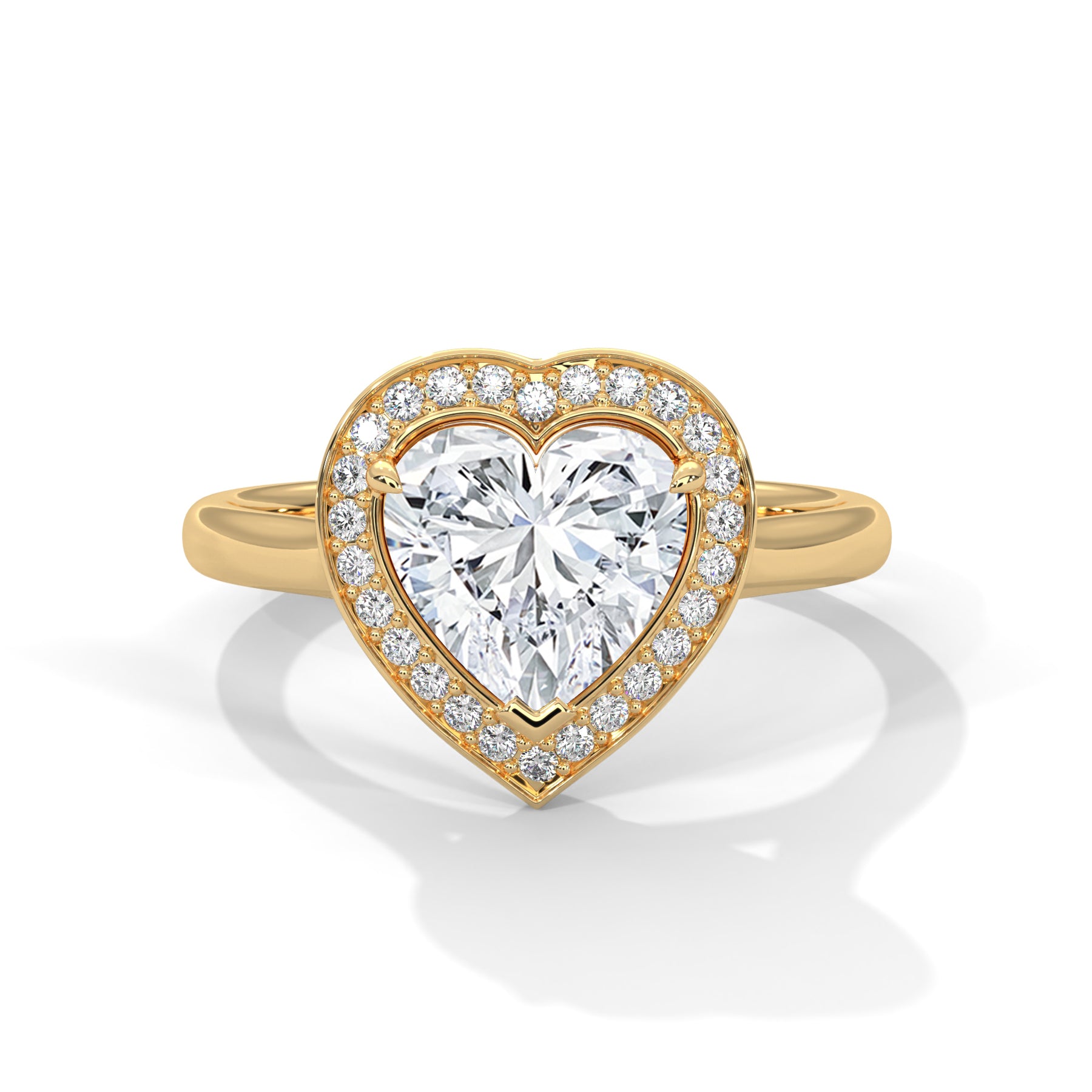 14K Yellow Gold 18K Yellow Gold Heart