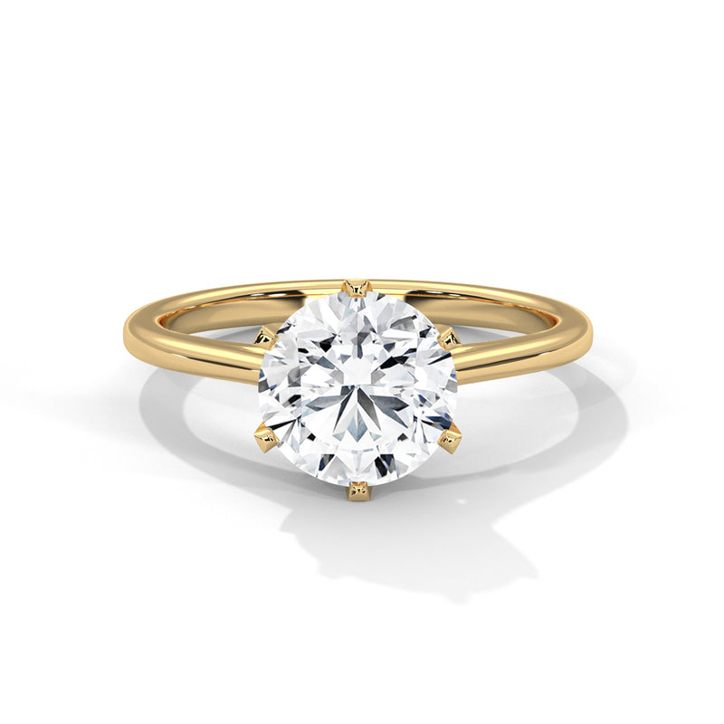 14K Yellow Gold 18K Yellow Gold Round