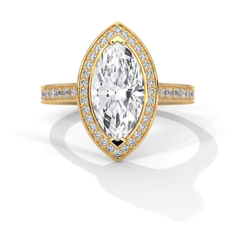14K Yellow Gold 18K Yellow Gold Marquise