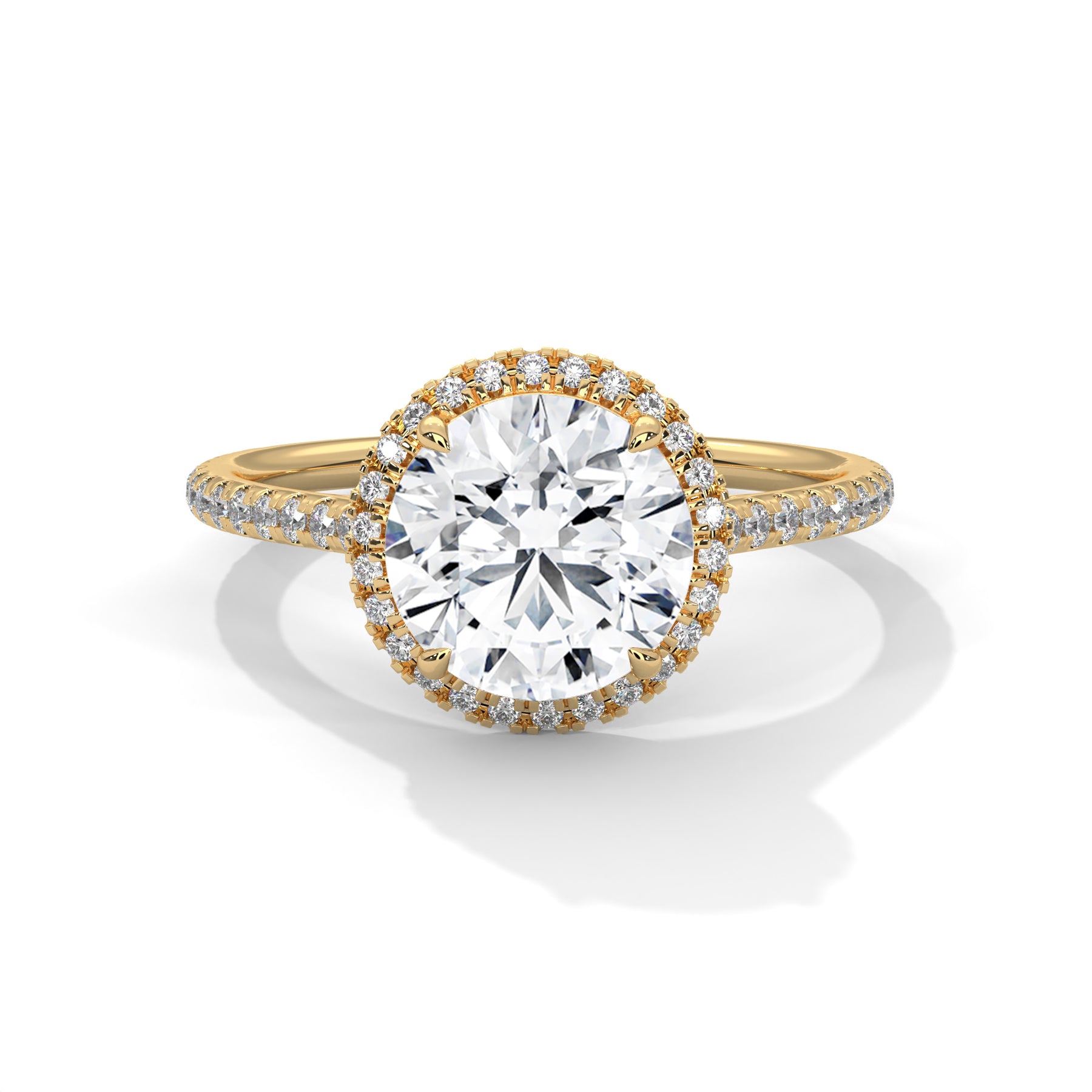 14K Yellow Gold 18K Yellow Gold Round