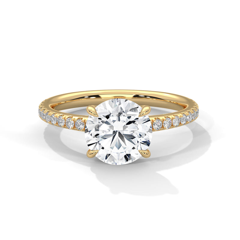 14K Yellow Gold 18K Yellow Gold Round