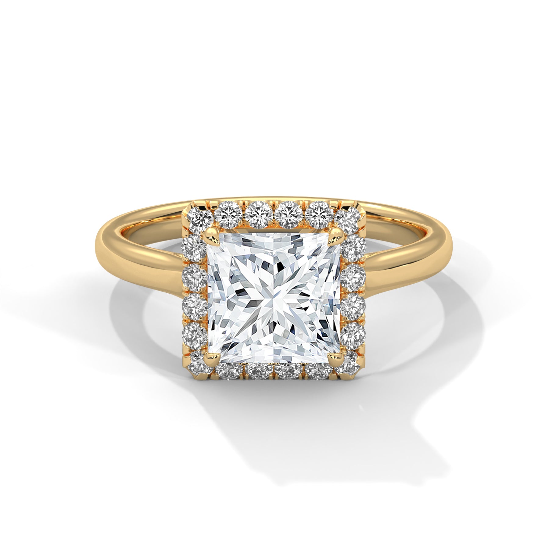 14K Yellow Gold 18K Yellow Gold Princess