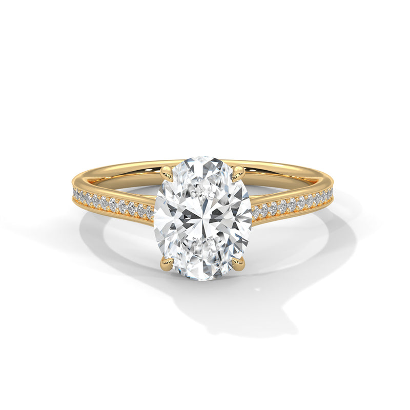 14K Yellow Gold 18K Yellow Gold Oval