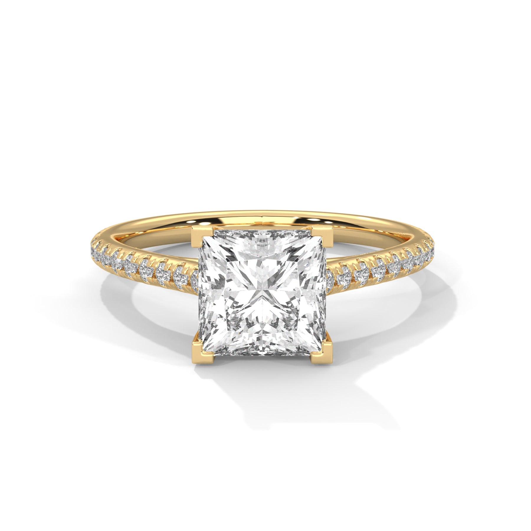 14K Yellow Gold 18K Yellow Gold Princess