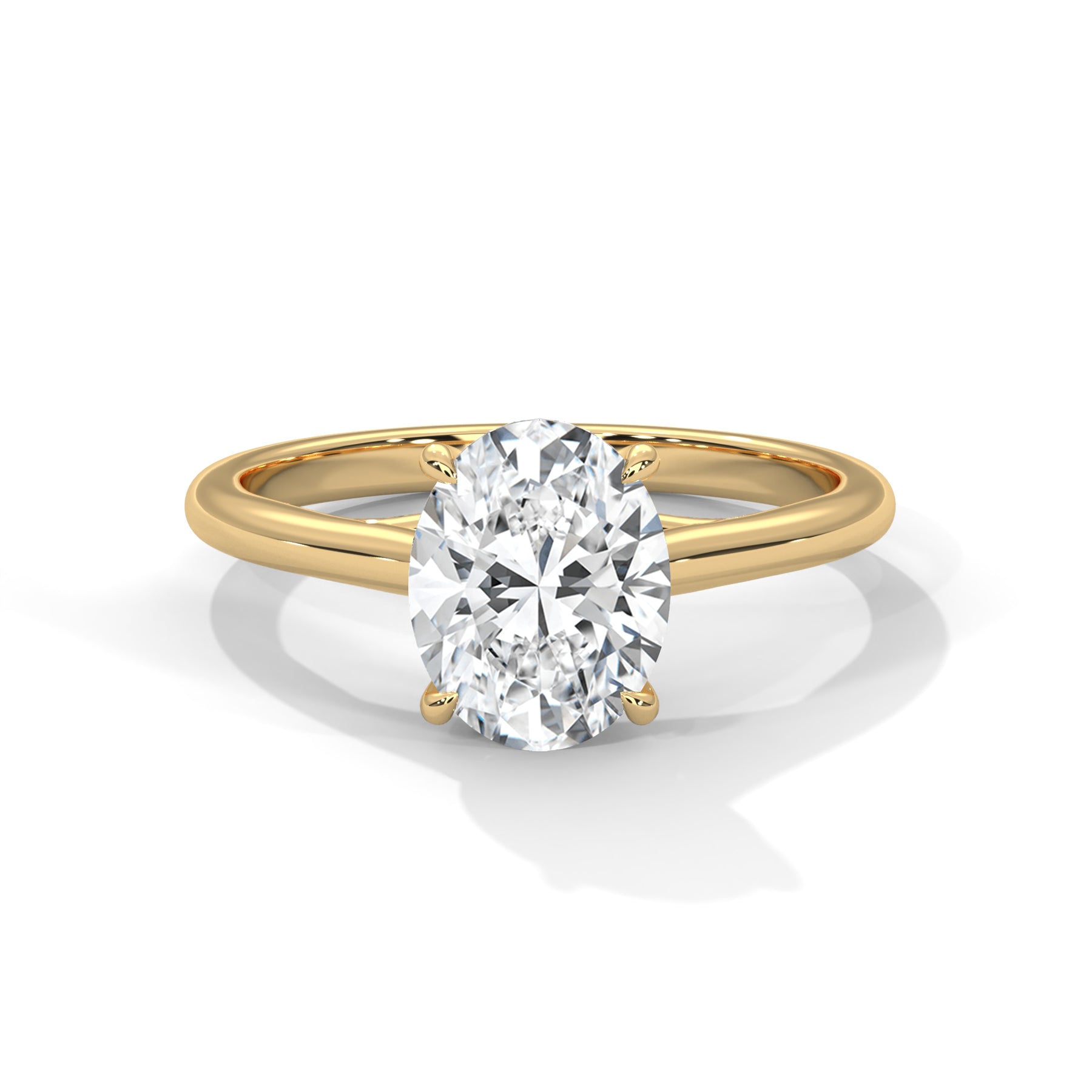 14K Yellow Gold 18K Yellow Gold Oval