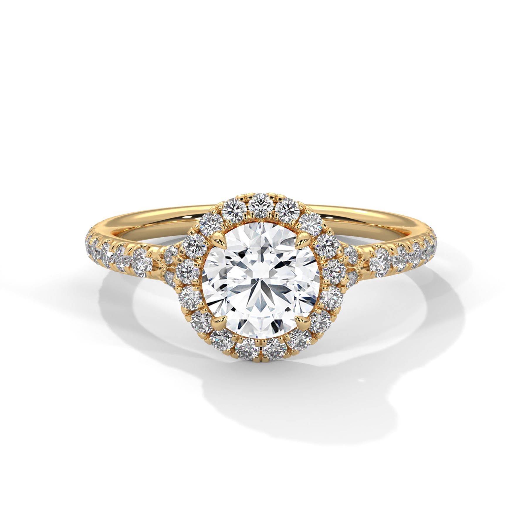 14K Yellow Gold 18K Yellow Gold Round