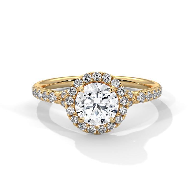 14K Yellow Gold 18K Yellow Gold Round