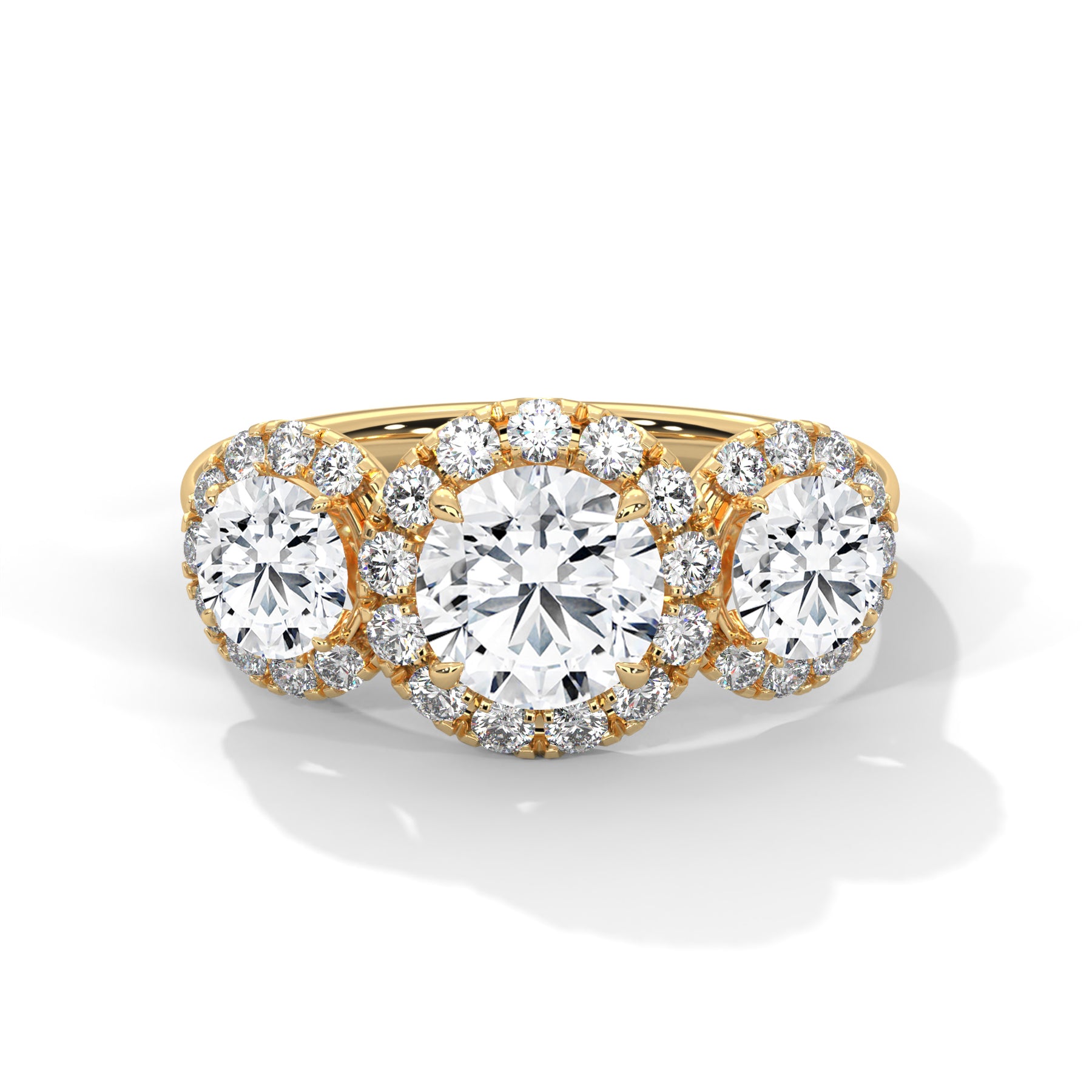 14K Yellow Gold 18K Yellow Gold Round