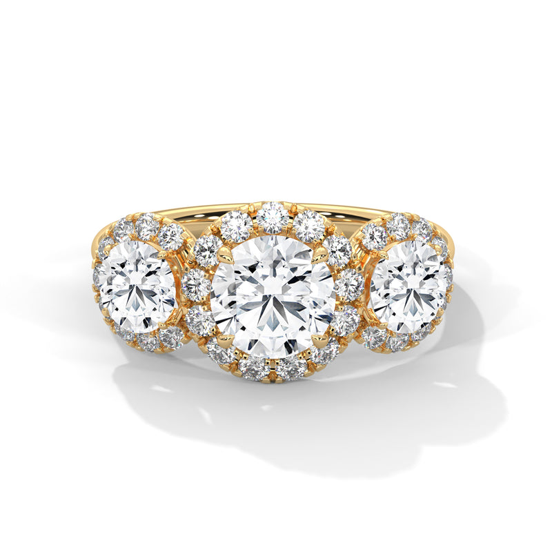 14K Yellow Gold 18K Yellow Gold Round