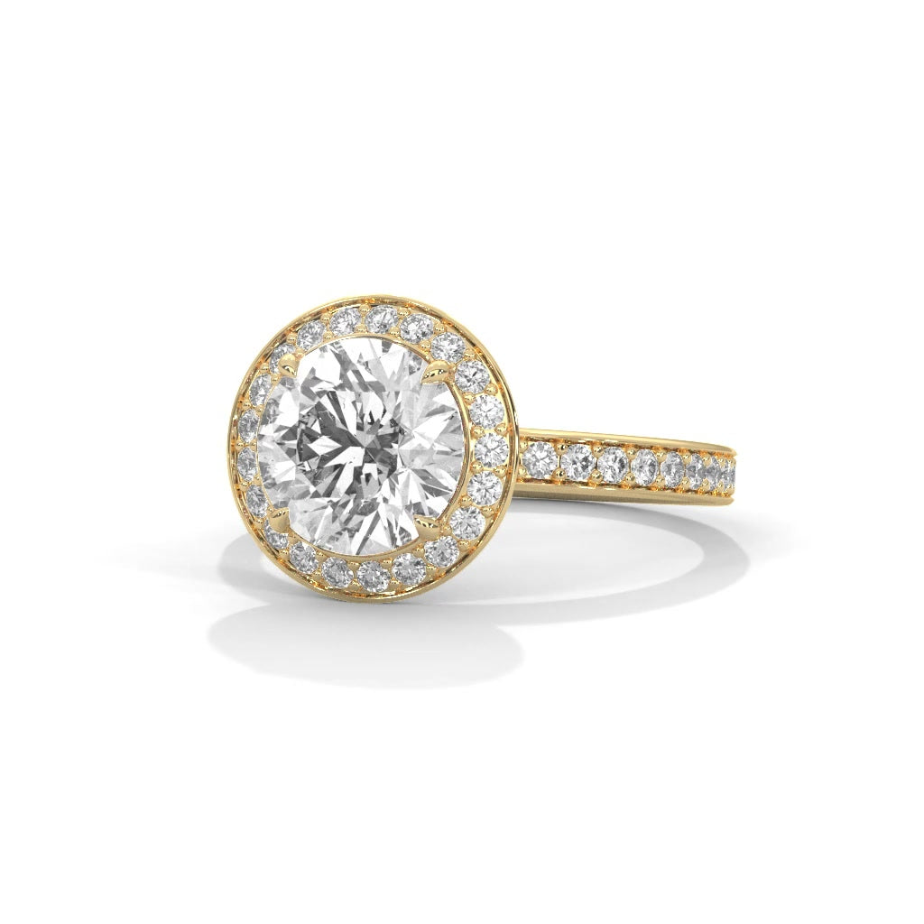 14K Yellow Gold 18K Yellow Gold Round