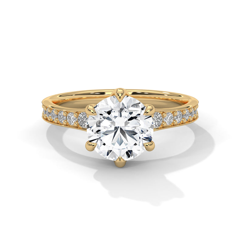 14K Yellow Gold 18K Yellow Gold Round