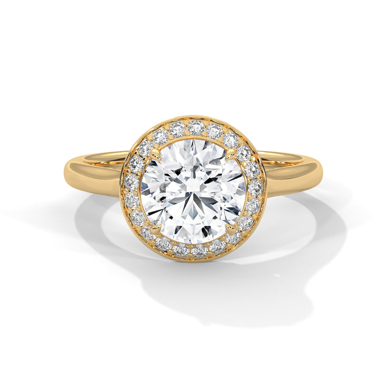14K Yellow Gold 18K Yellow Gold Round