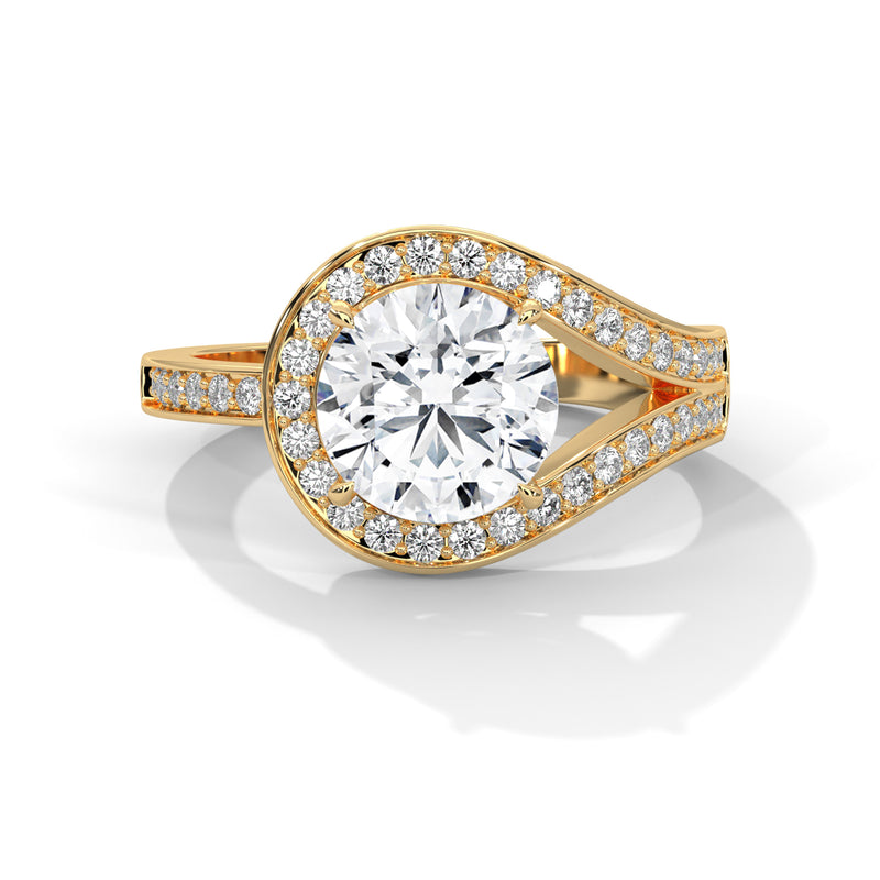 14K Yellow Gold 18K Yellow Gold Round