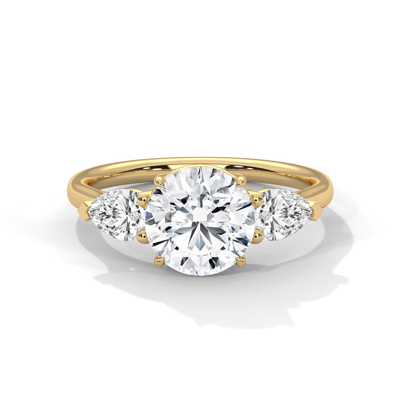14K Yellow Gold 18K Yellow Gold Round